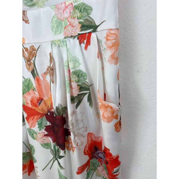 H&M Floral Print Sleeveless Cowl Neck Dress  Size 8 NWT - Picture 5 of 7